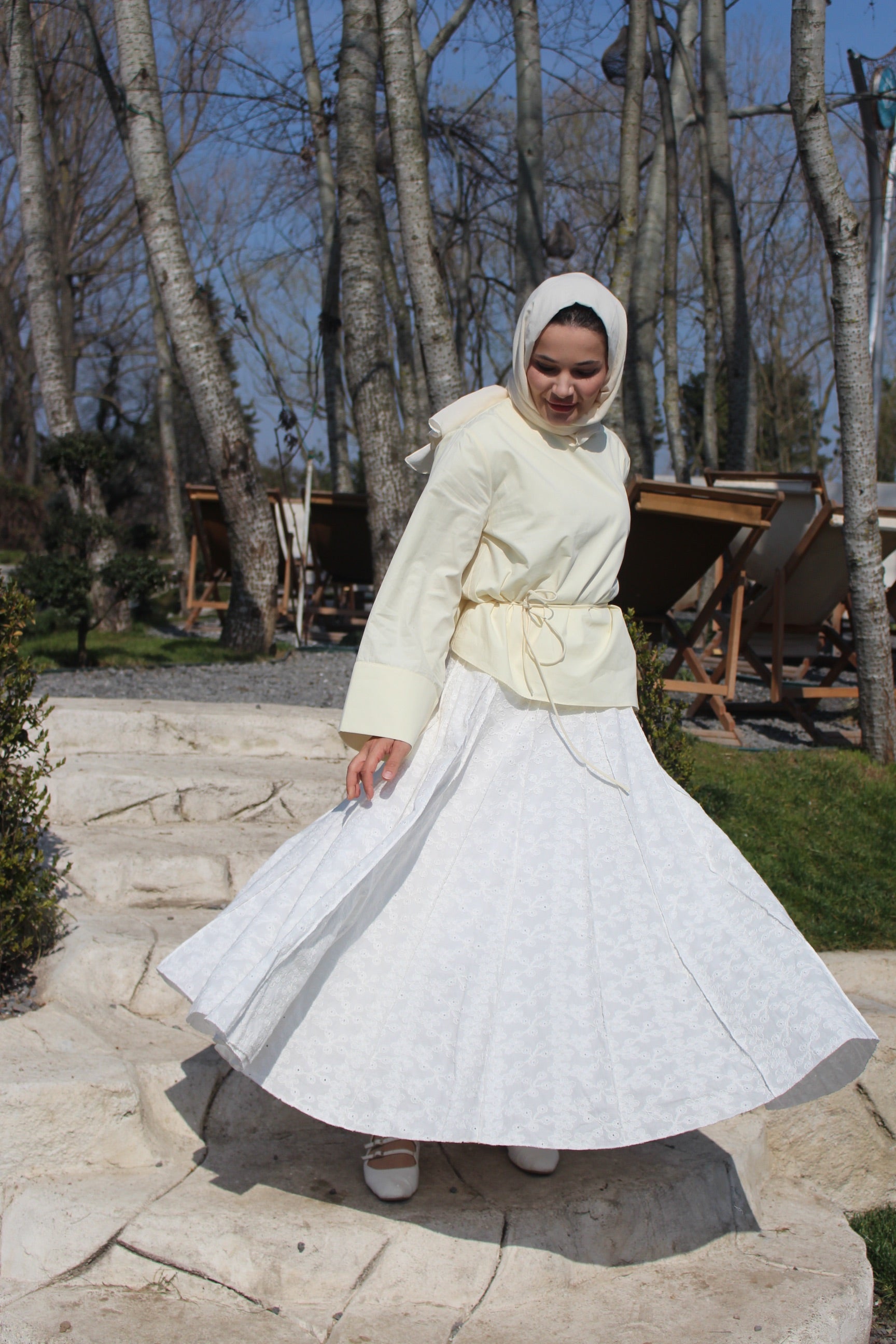 NERVÜRLÜ BRODE ETEK