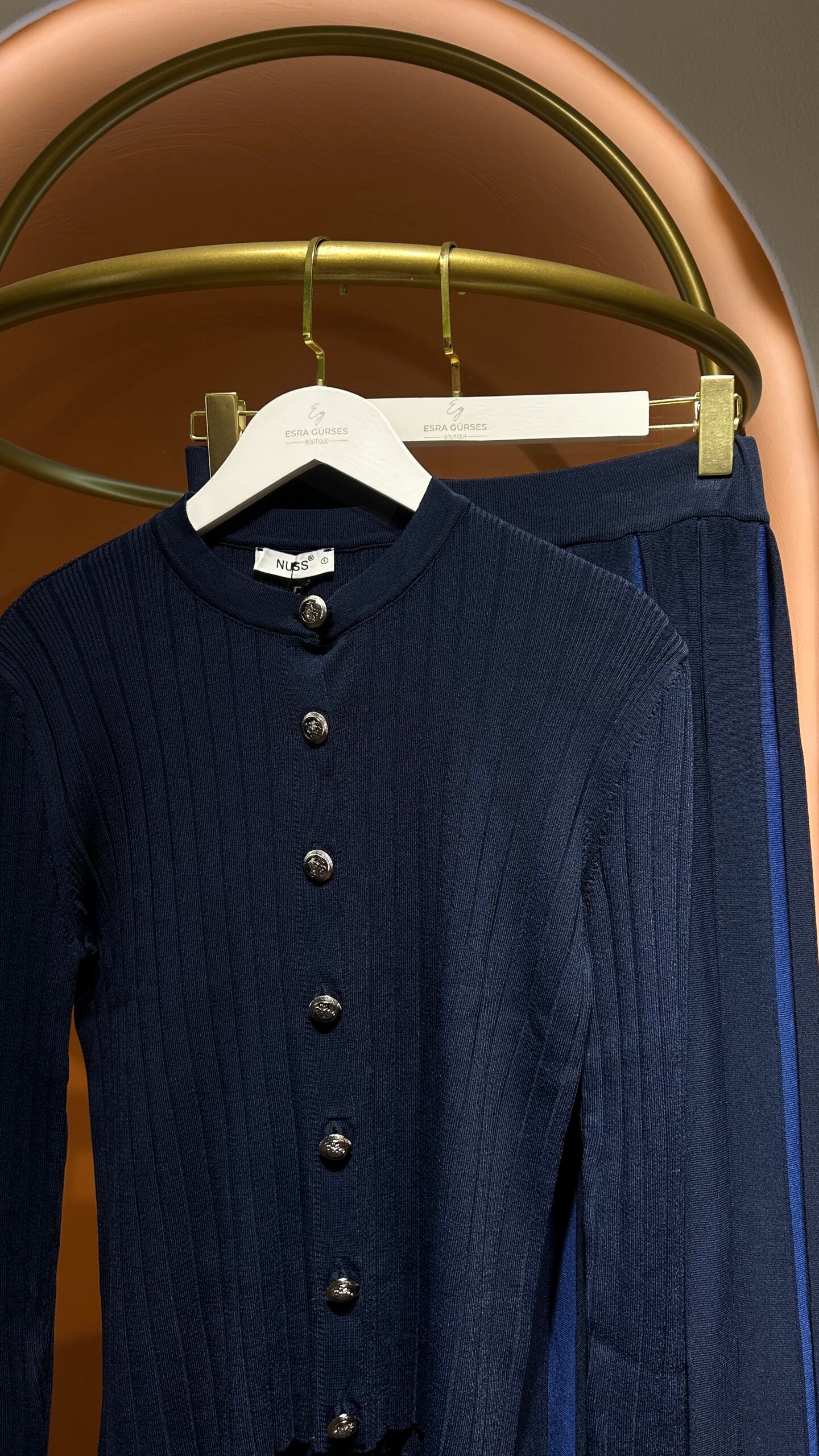 Hırkalı Etek Takım - Lacivert - EsraGürsesBoutique