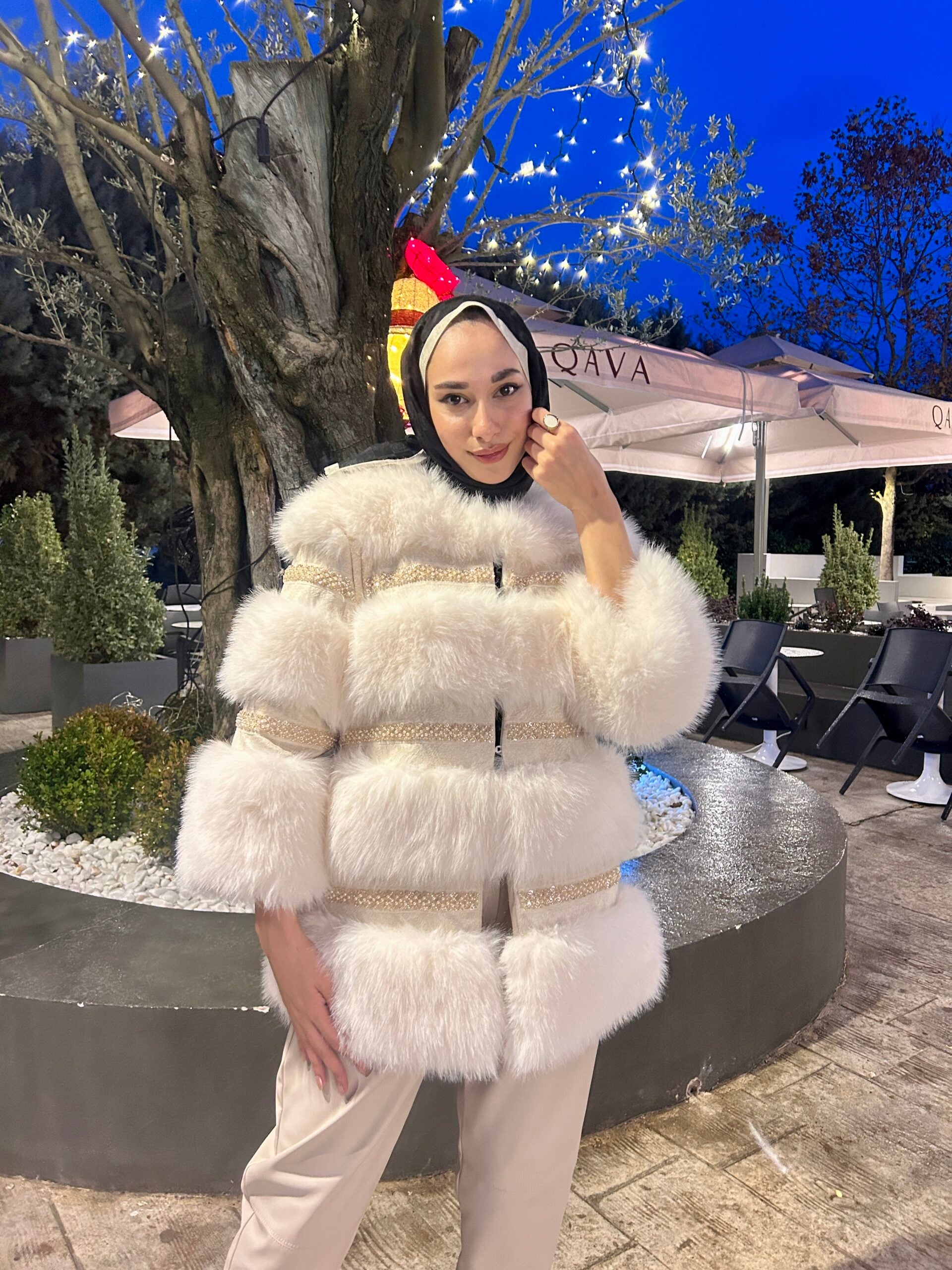 İthal Yelekli Kürk Ceket - EsraGürsesBoutique