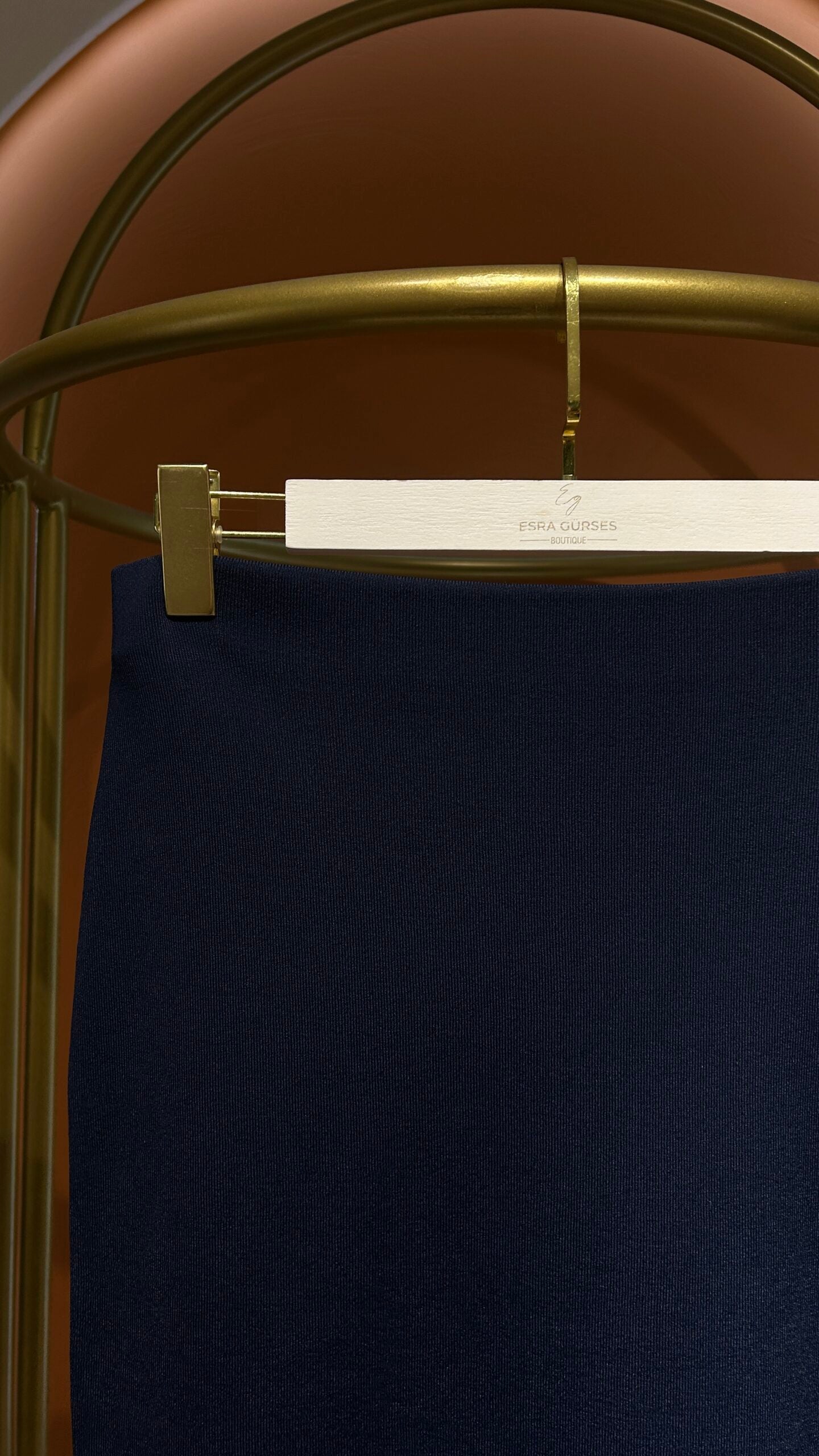 Lacivert Triko Etek - EsraGürsesBoutique