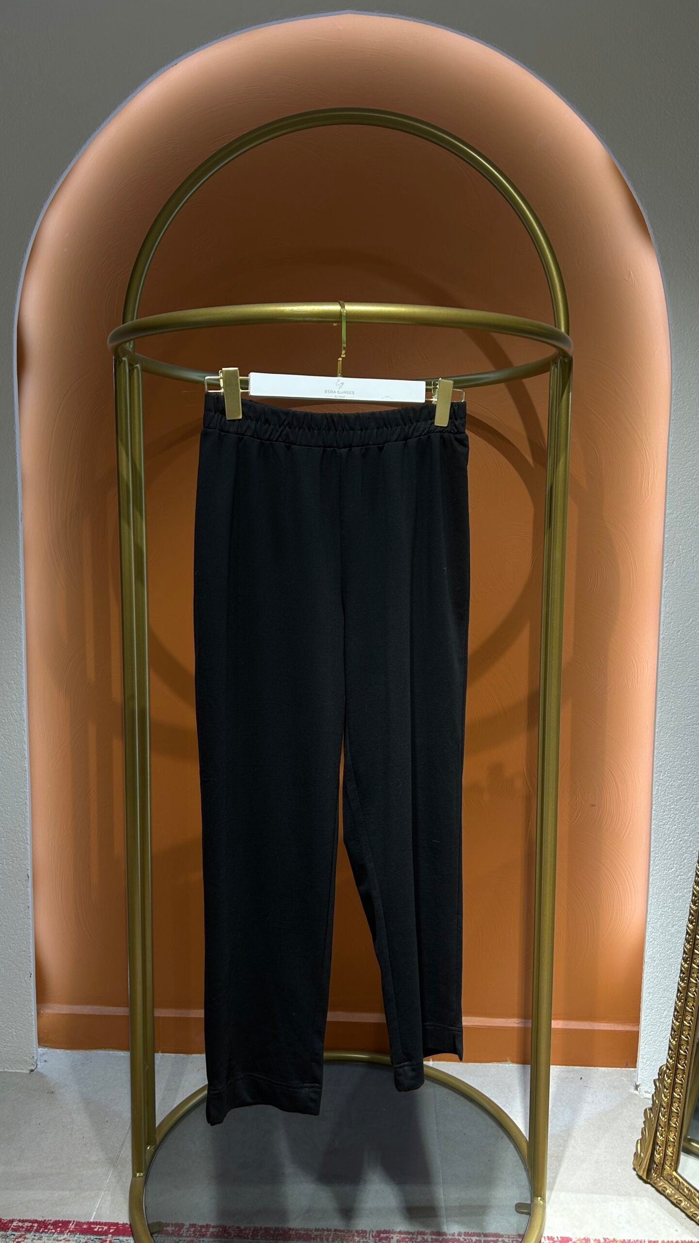 Çizgili Poplin Detay Takım - Siyah - EsraGürsesBoutique