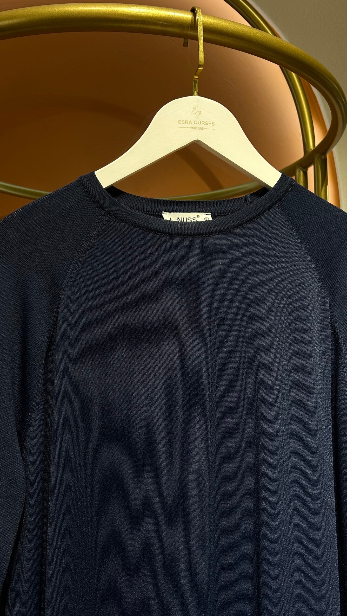 Merselize Salaş Triko Elbise - Lacivert - EsraGürsesBoutique