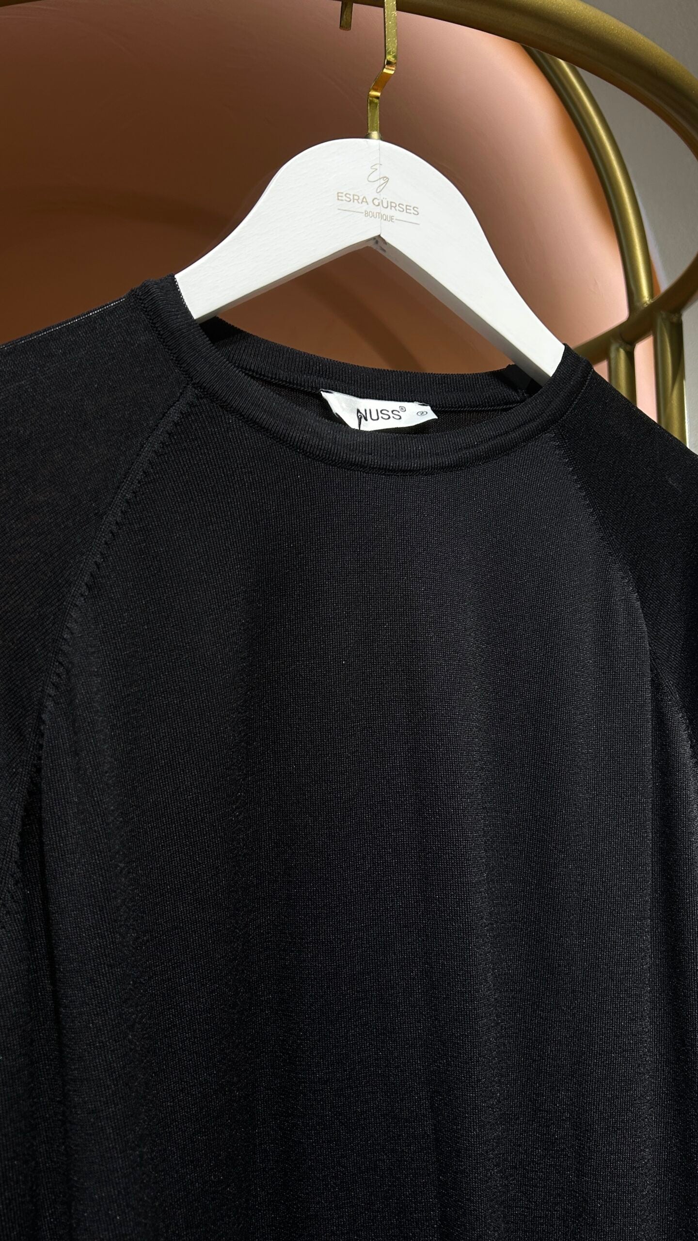 Merselize Salaş Triko Elbise - Siyah - EsraGürsesBoutique
