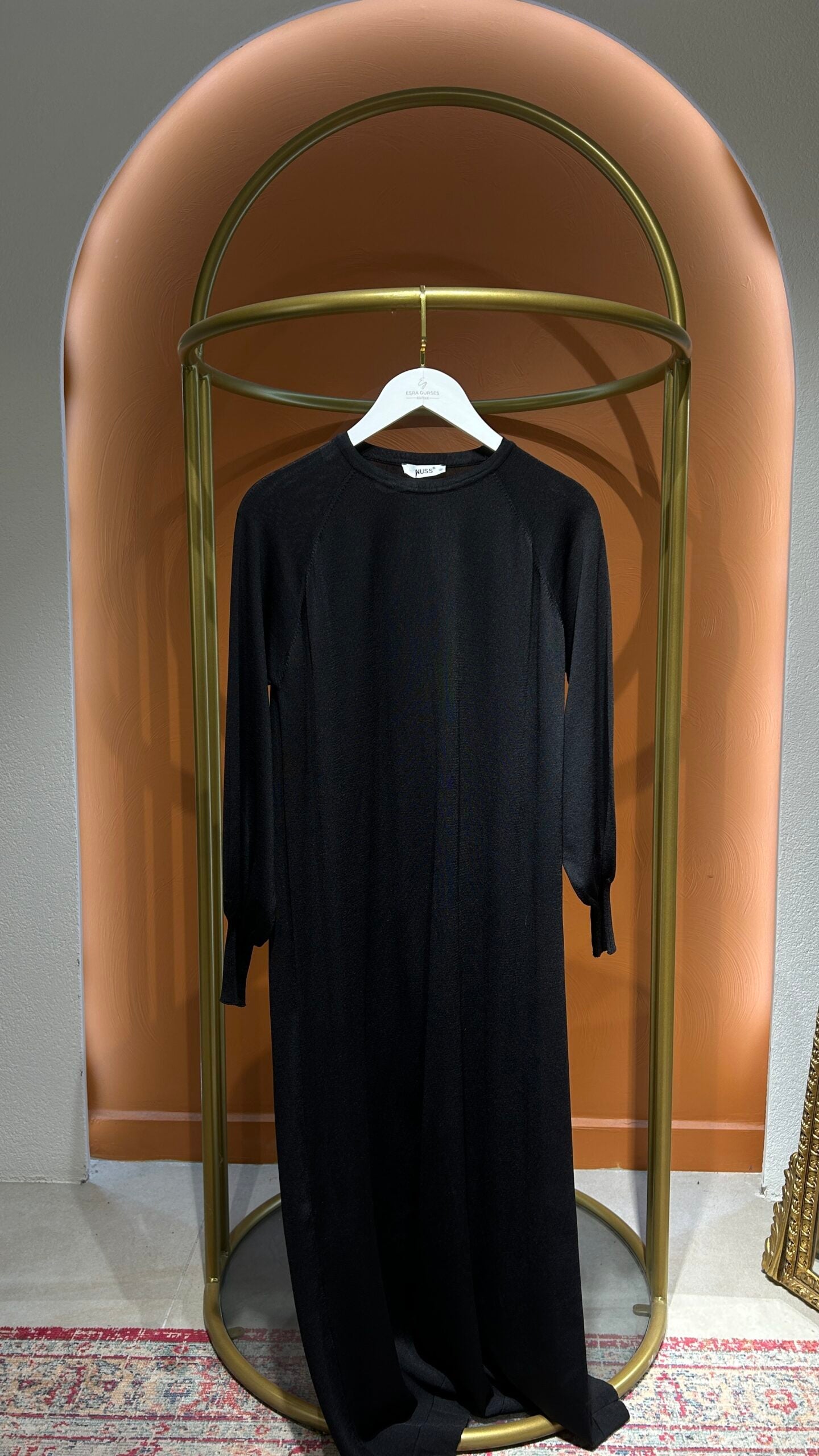 Merselize Salaş Triko Elbise - Siyah - EsraGürsesBoutique