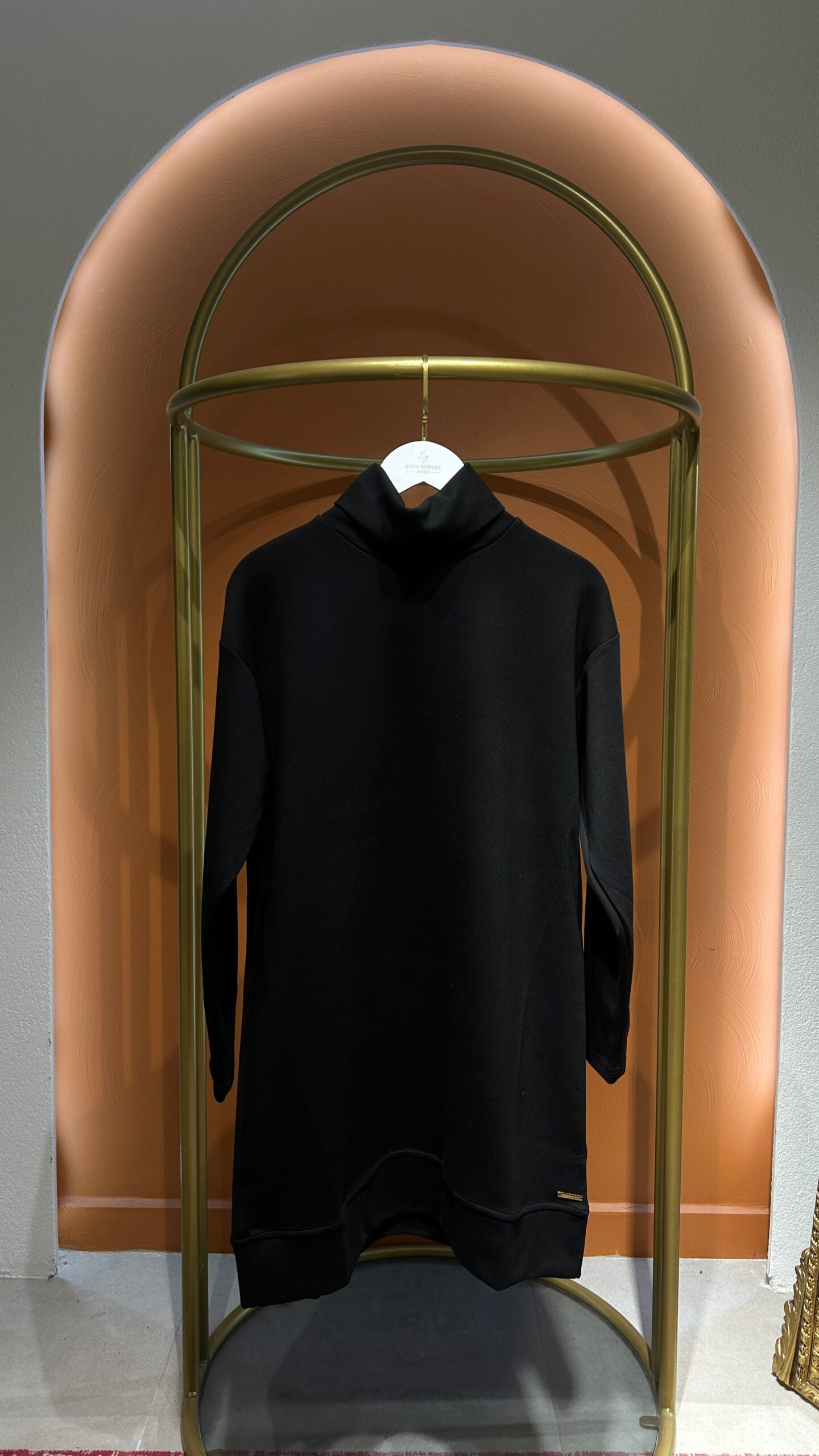 Premium Balıkçı Yaka Tunik - Siyah - EsraGürsesBoutique