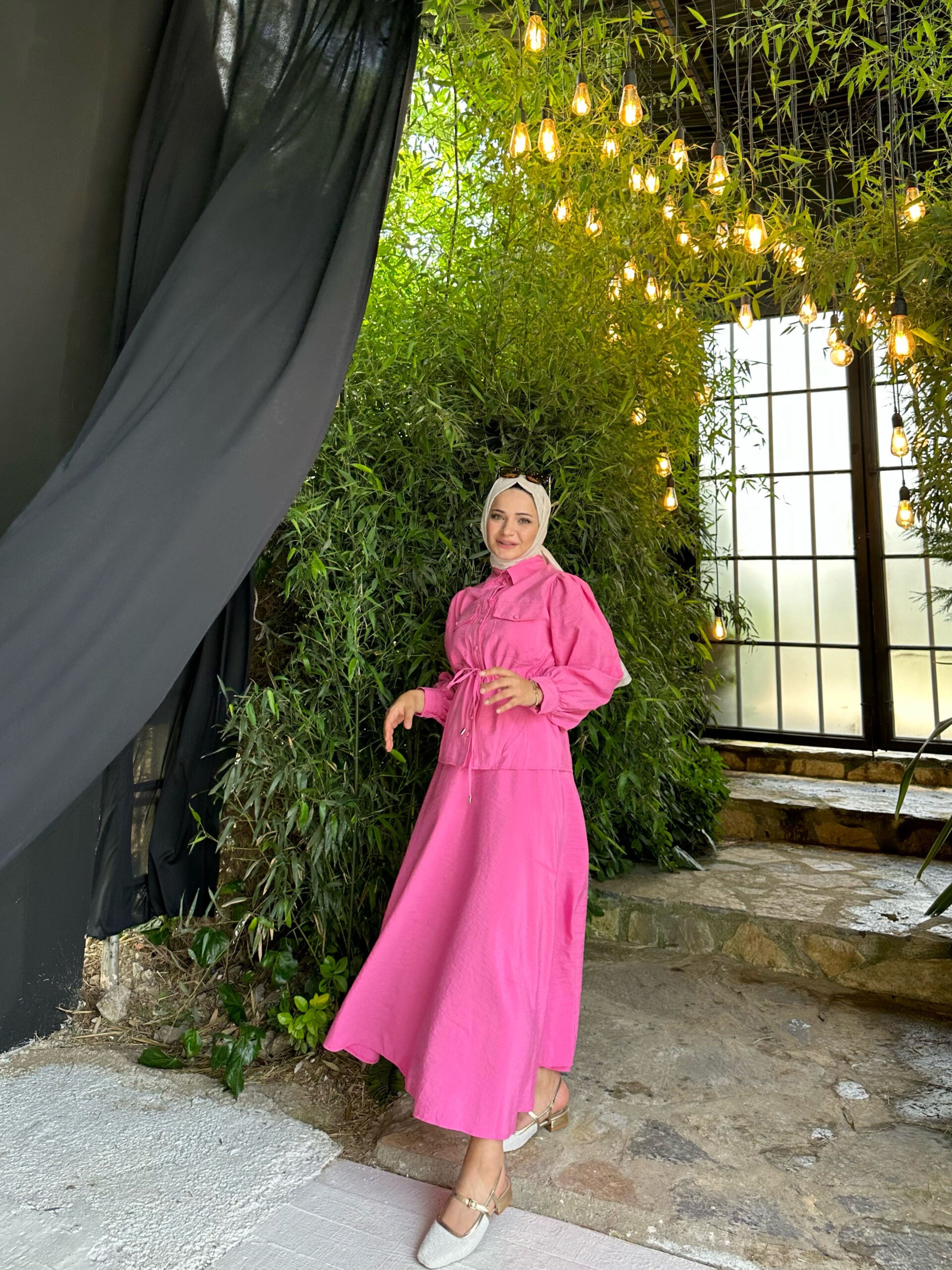 Pembe Etekli Takım - EsraGürsesBoutique