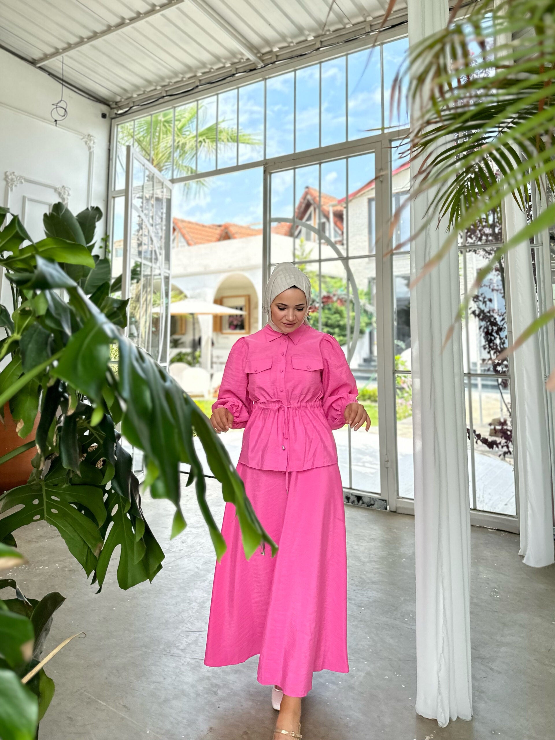 Pembe Etekli Takım - EsraGürsesBoutique