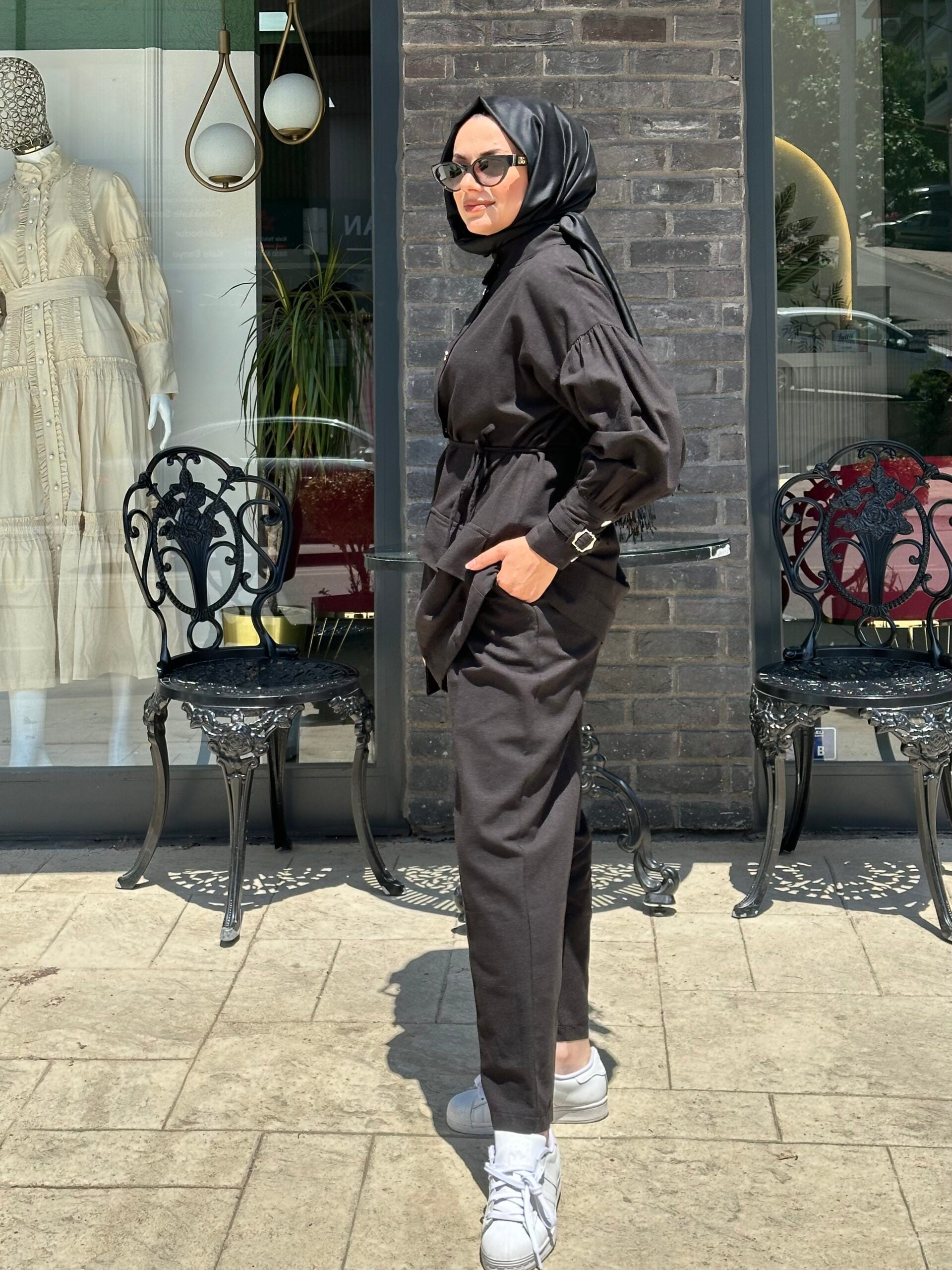 AHEL Keten Pantolon Takım - EsraGürsesBoutique