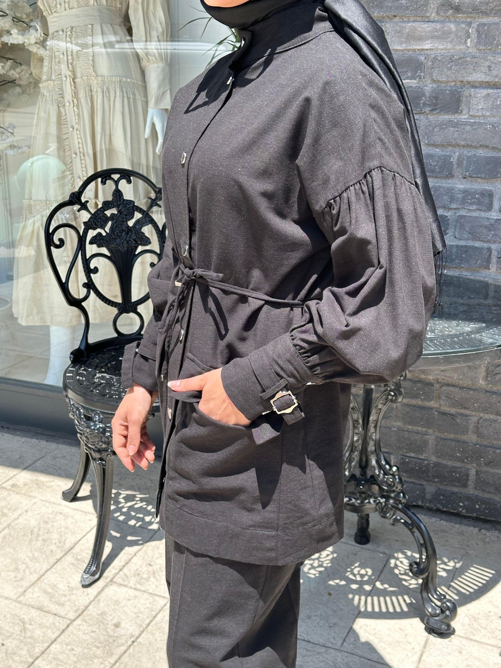 AHEL Keten Pantolon Takım - EsraGürsesBoutique