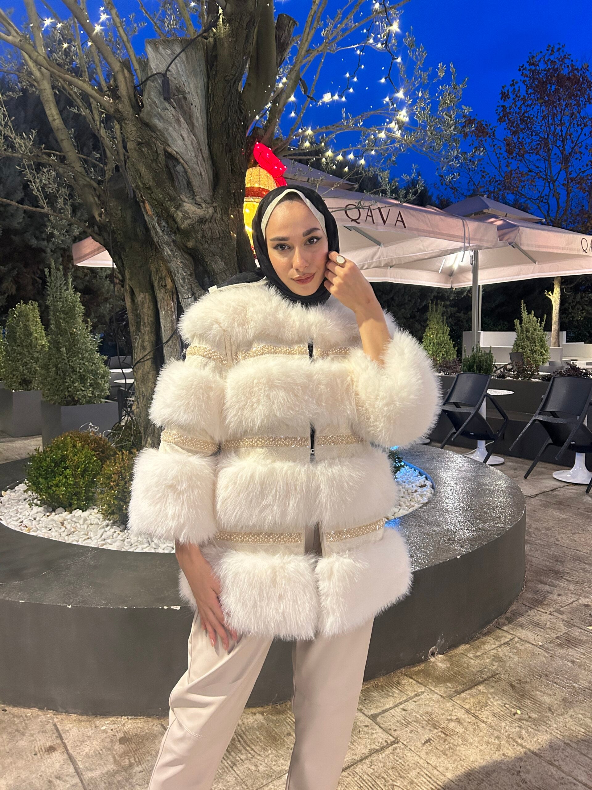 İthal Yelekli Kürk Ceket - EsraGürsesBoutique
