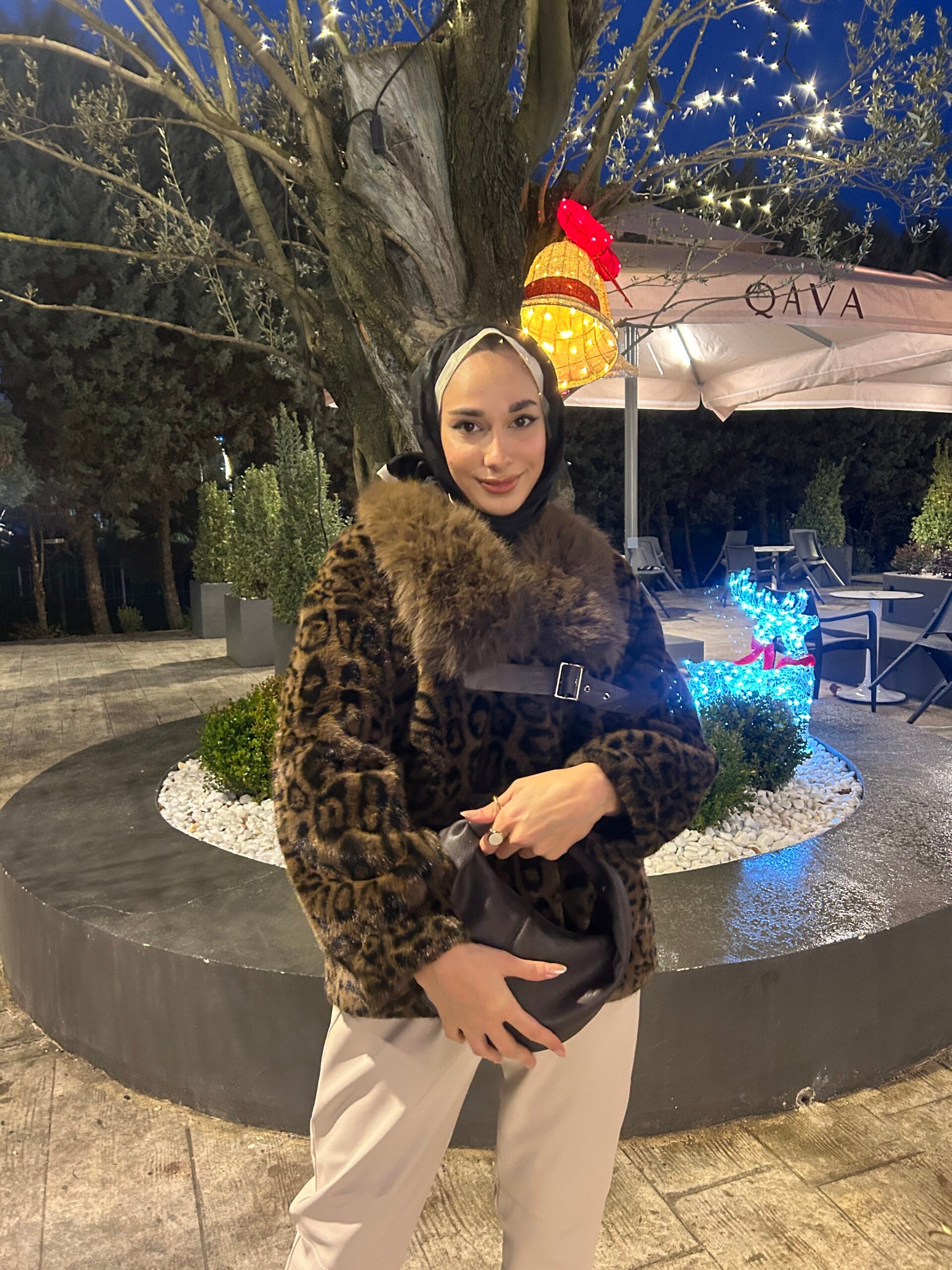 İthal Leopar Desenli Kürk - EsraGürsesBoutique
