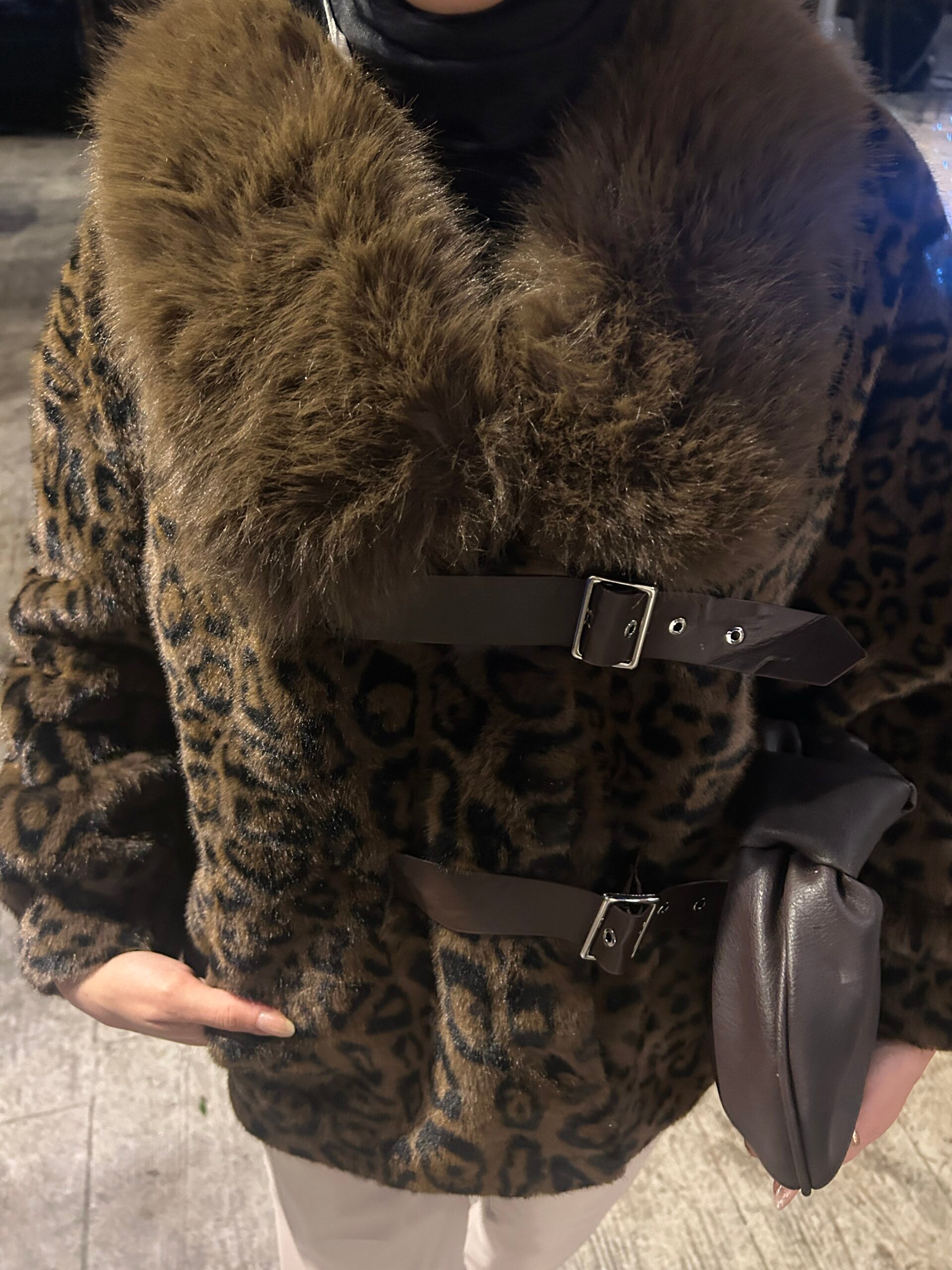 İthal Leopar Desenli Kürk - EsraGürsesBoutique