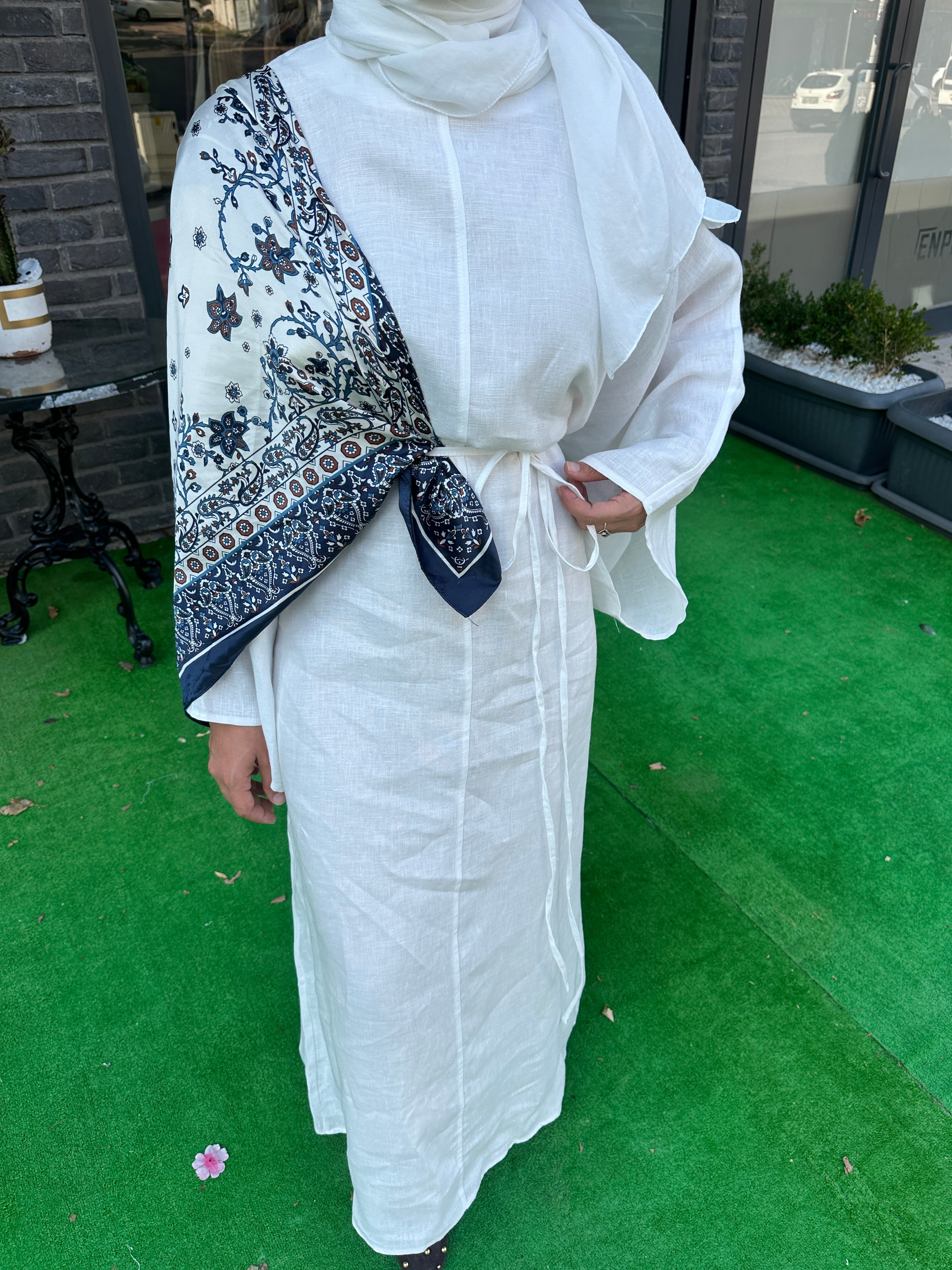 KETEN ABAYA ELBİSE