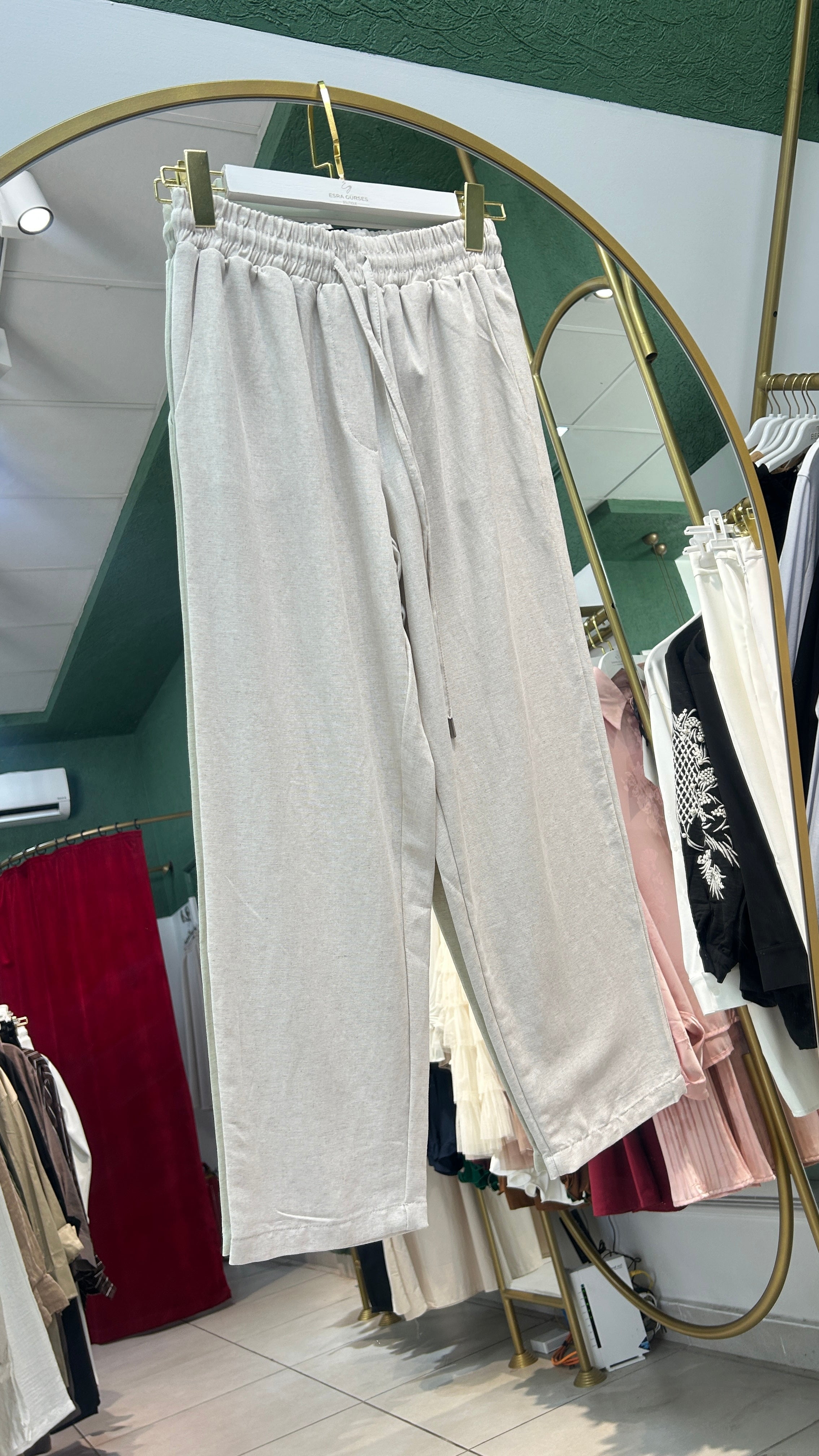 NaturaL Keten Pantolon
