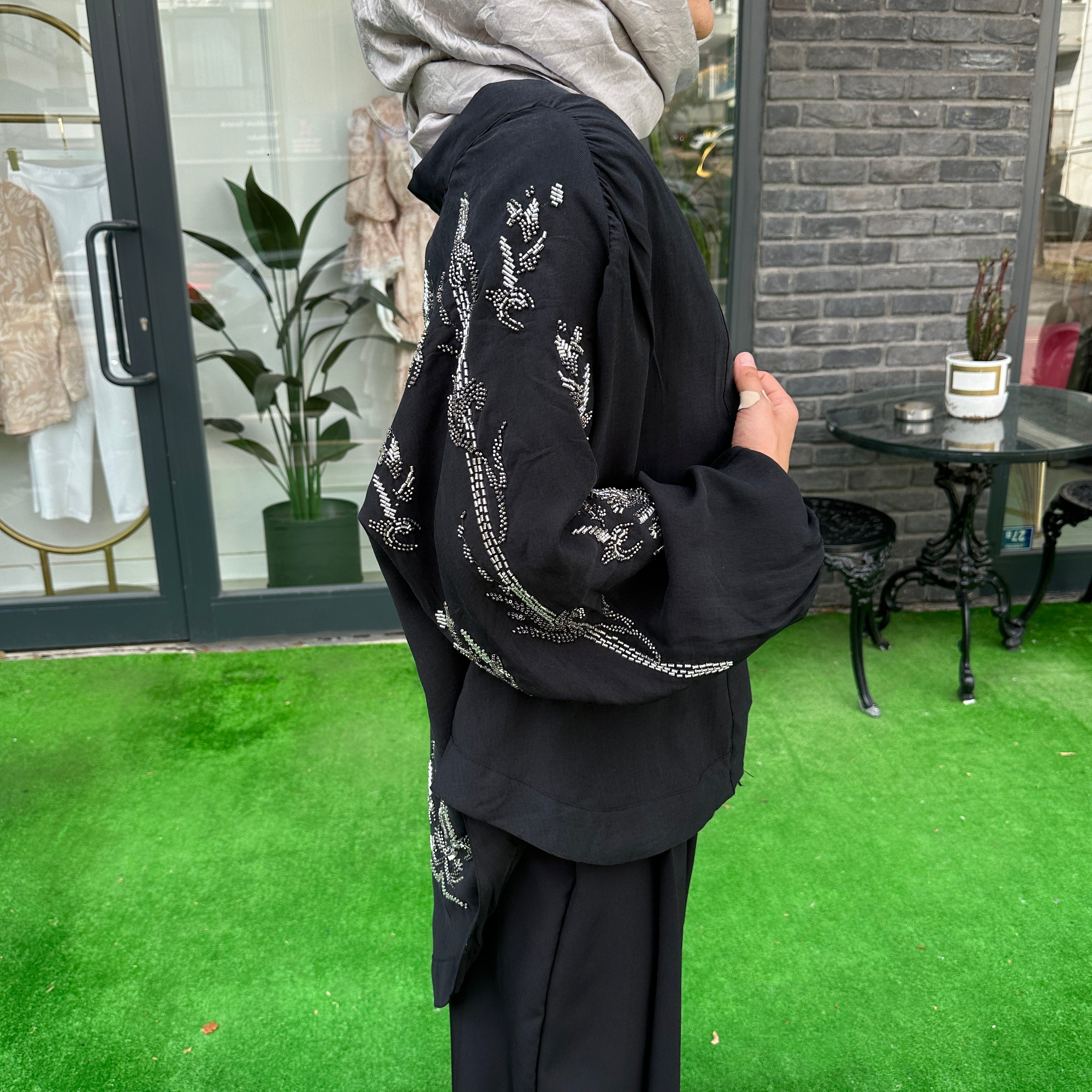 Taş İşlemeli Tensel Kimono