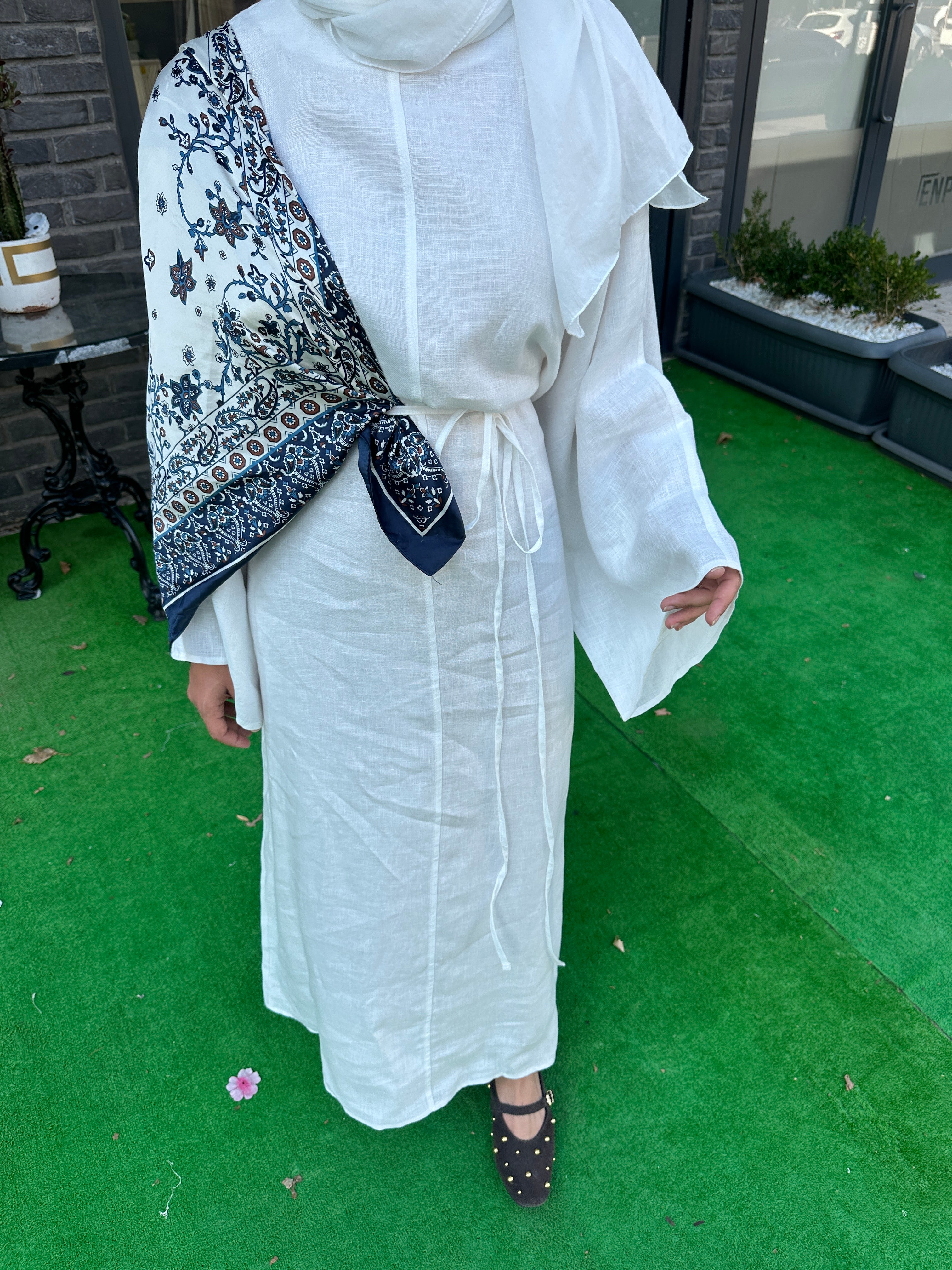 KETEN ABAYA ELBİSE