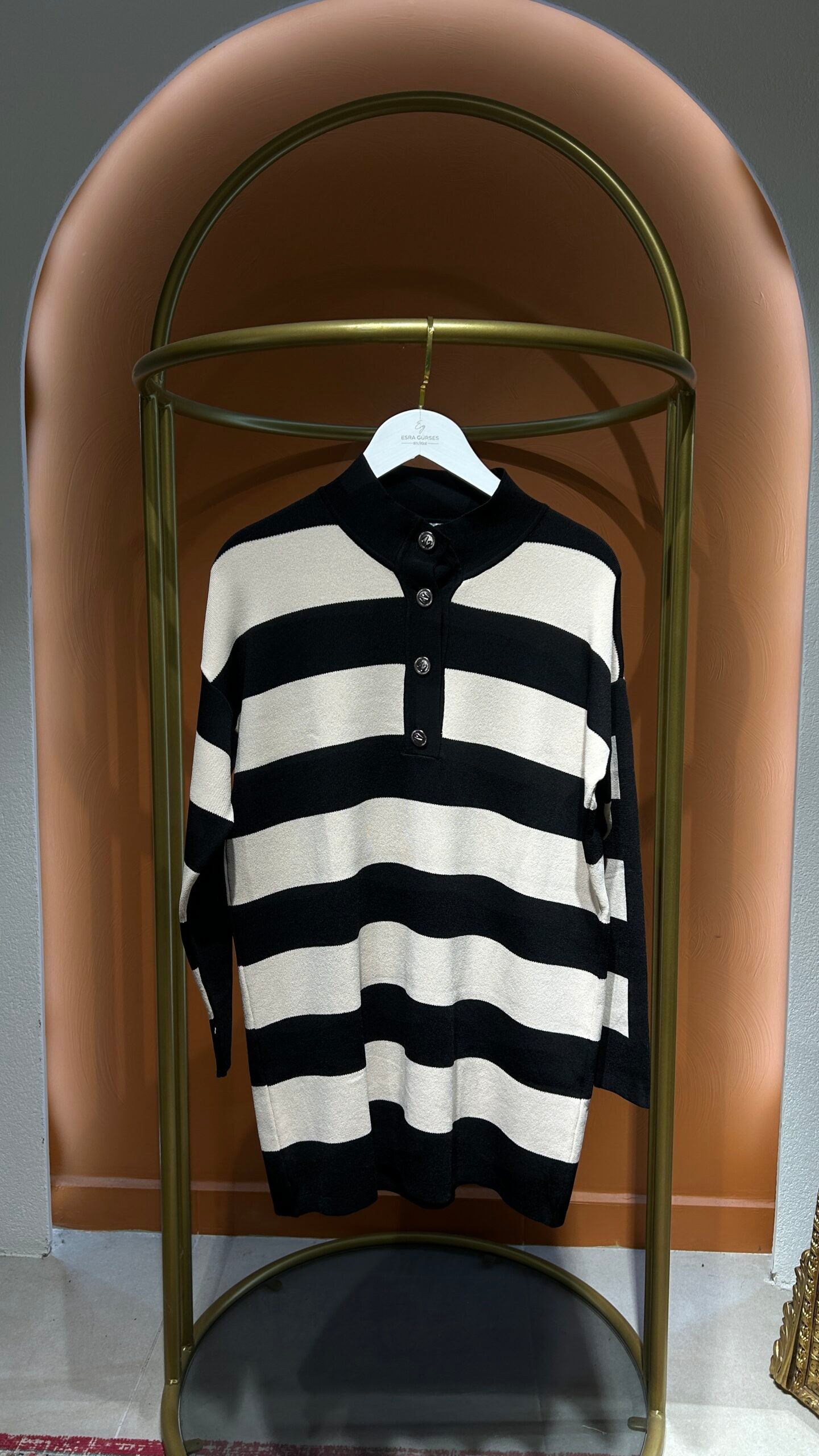Merselize Çizgili Tunik - Şık ve Rahat - EsraGürsesBoutique