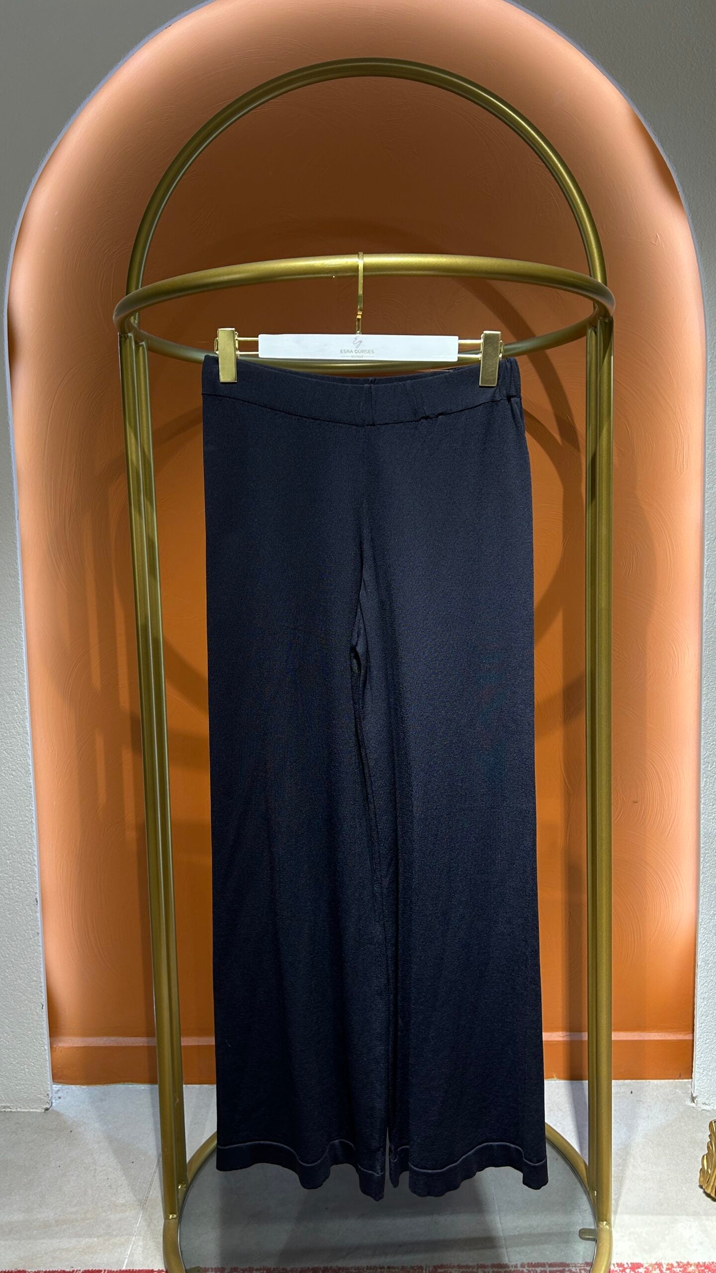 Koyu Lacivert Triko Pantolon - EsraGürsesBoutique