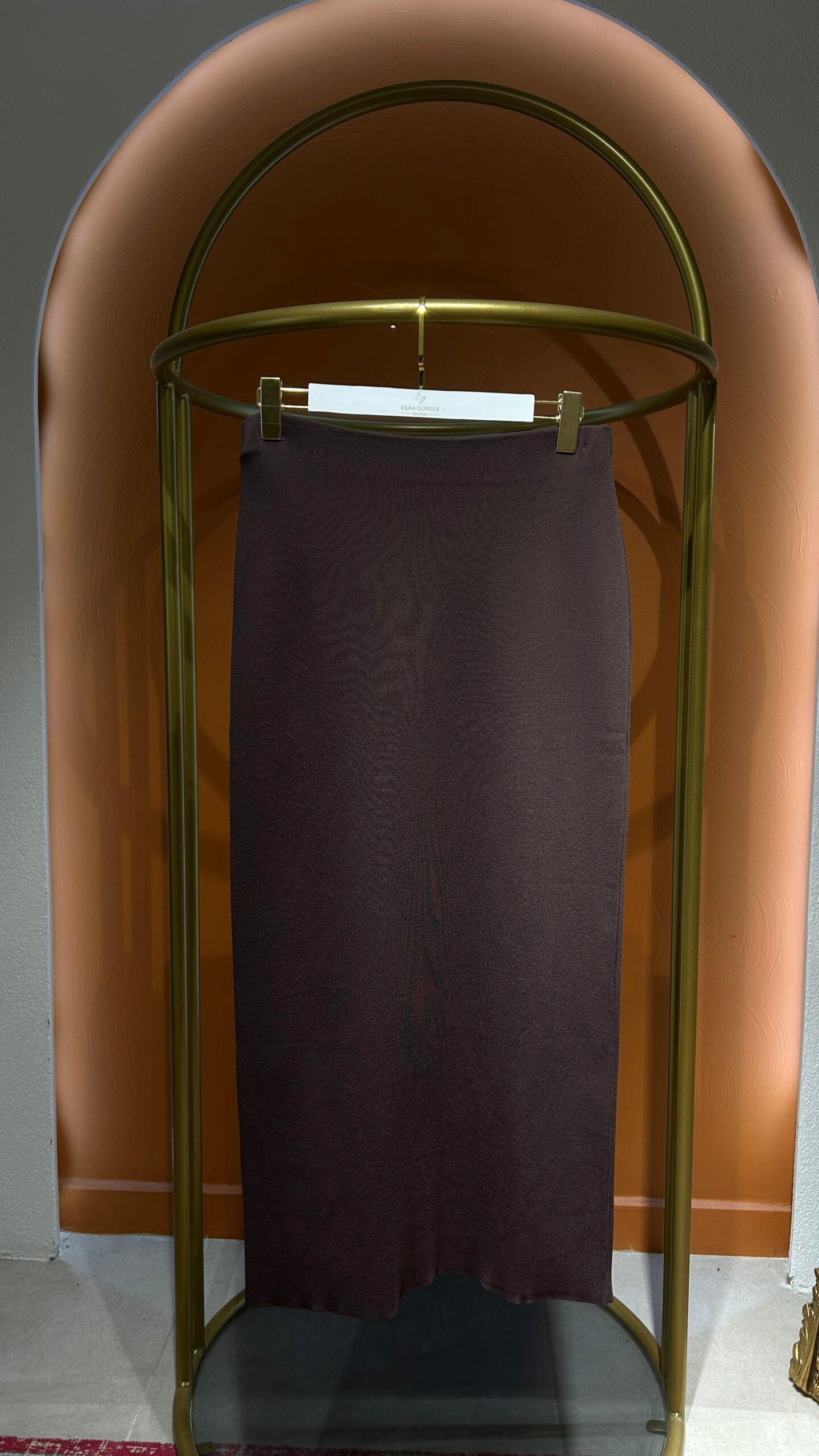 Kahverengi Triko Etek - EsraGürsesBoutique