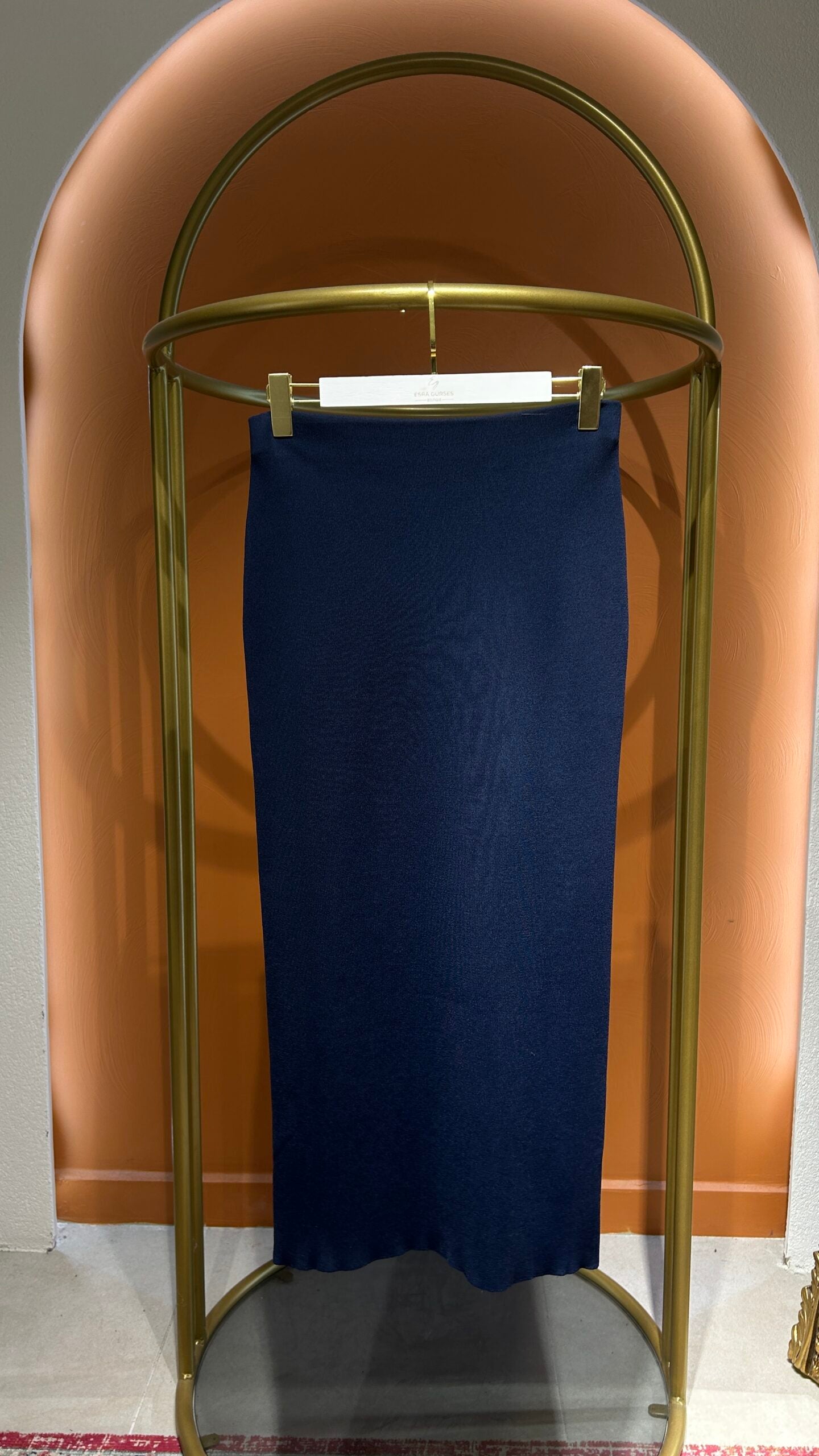 Lacivert Triko Etek - EsraGürsesBoutique