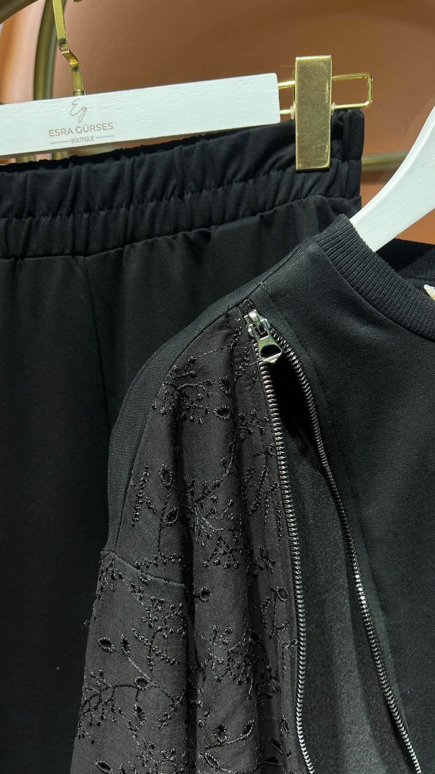 Fıstolu Takım - Siyah - EsraGürsesBoutique