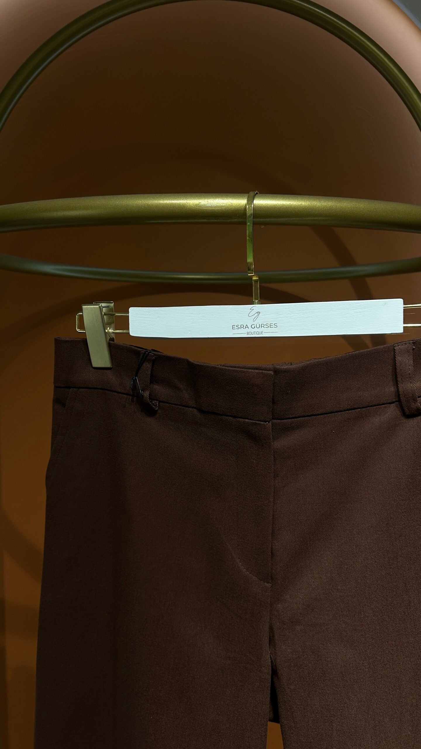 Kanvans Havuç Pantolon - Acı Kahve - EsraGürsesBoutique