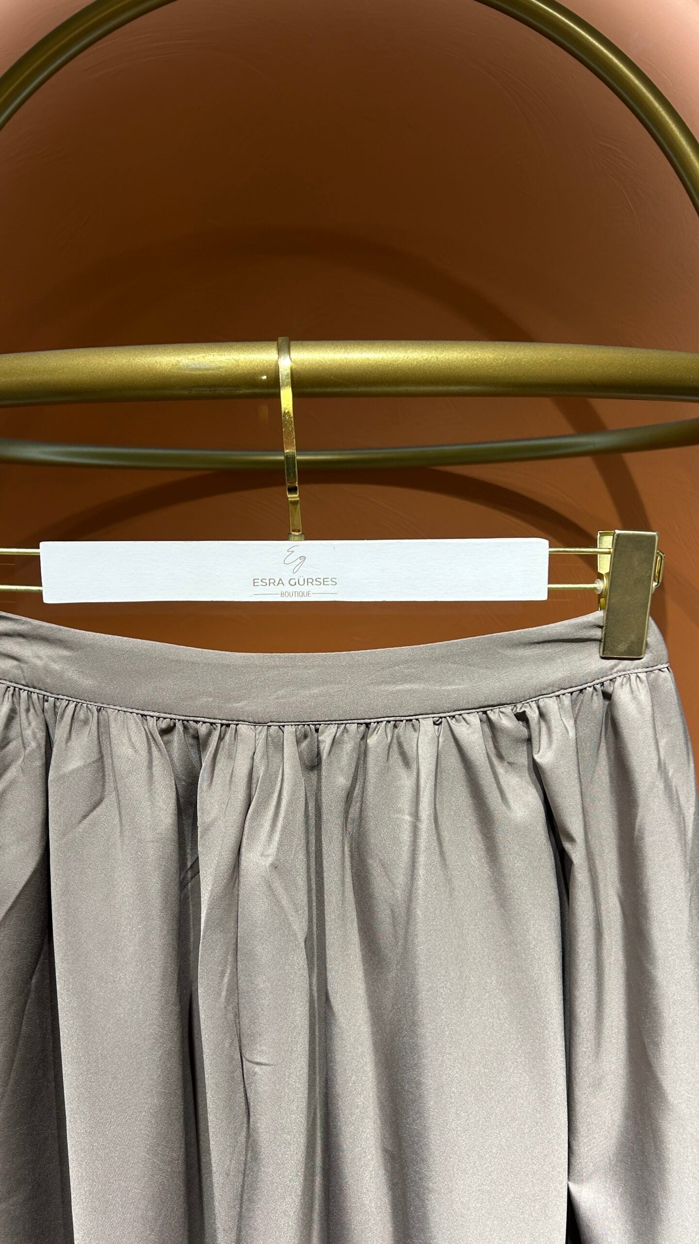 Kül Rengi Prenses Etek - EsraGürsesBoutique