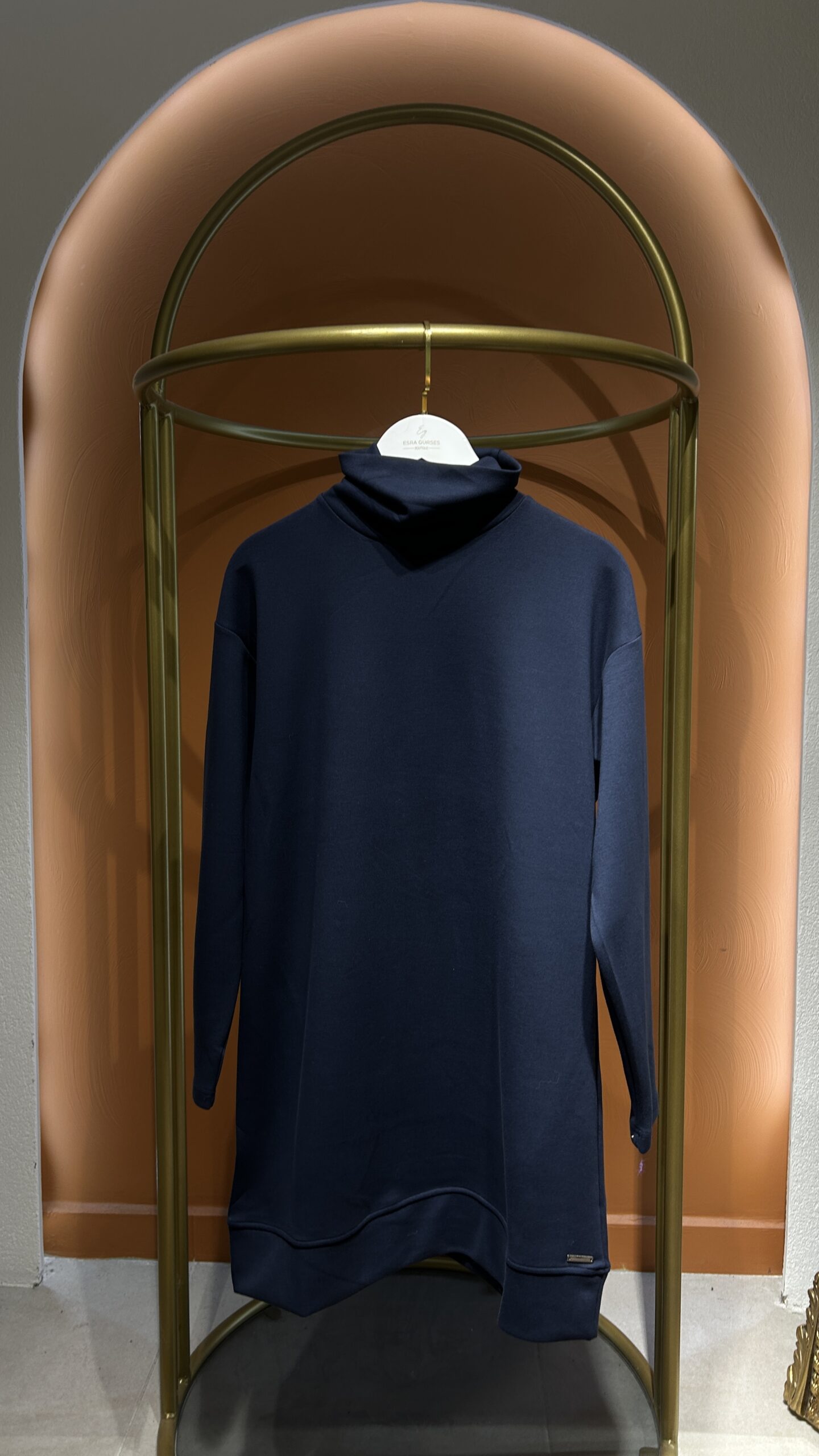 Premium Lacivert Balıkçı Yaka Tunik - EsraGürsesBoutique
