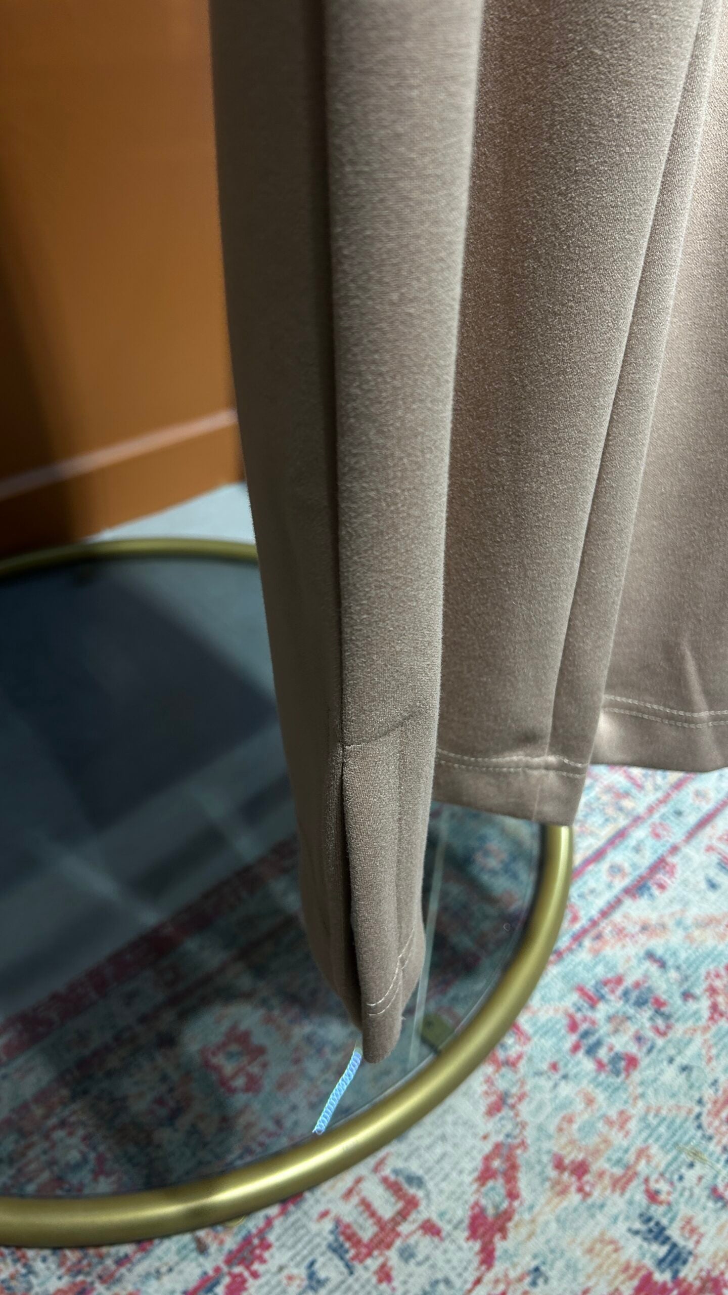 Premium Nervürlü Pantolon - Camel - EsraGürsesBoutique