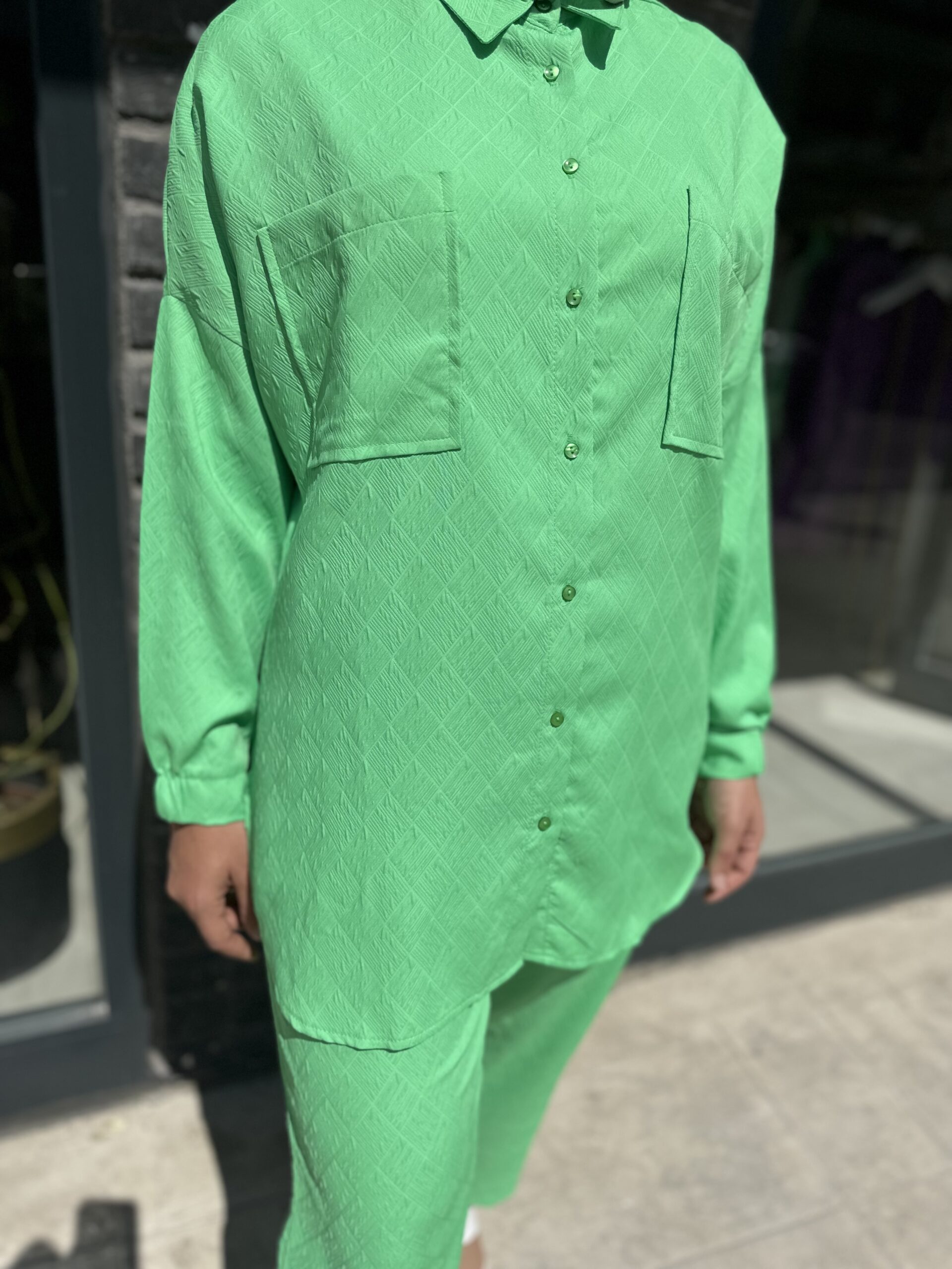 Yeşil Pantolonlu Takım - EsraGürsesBoutique