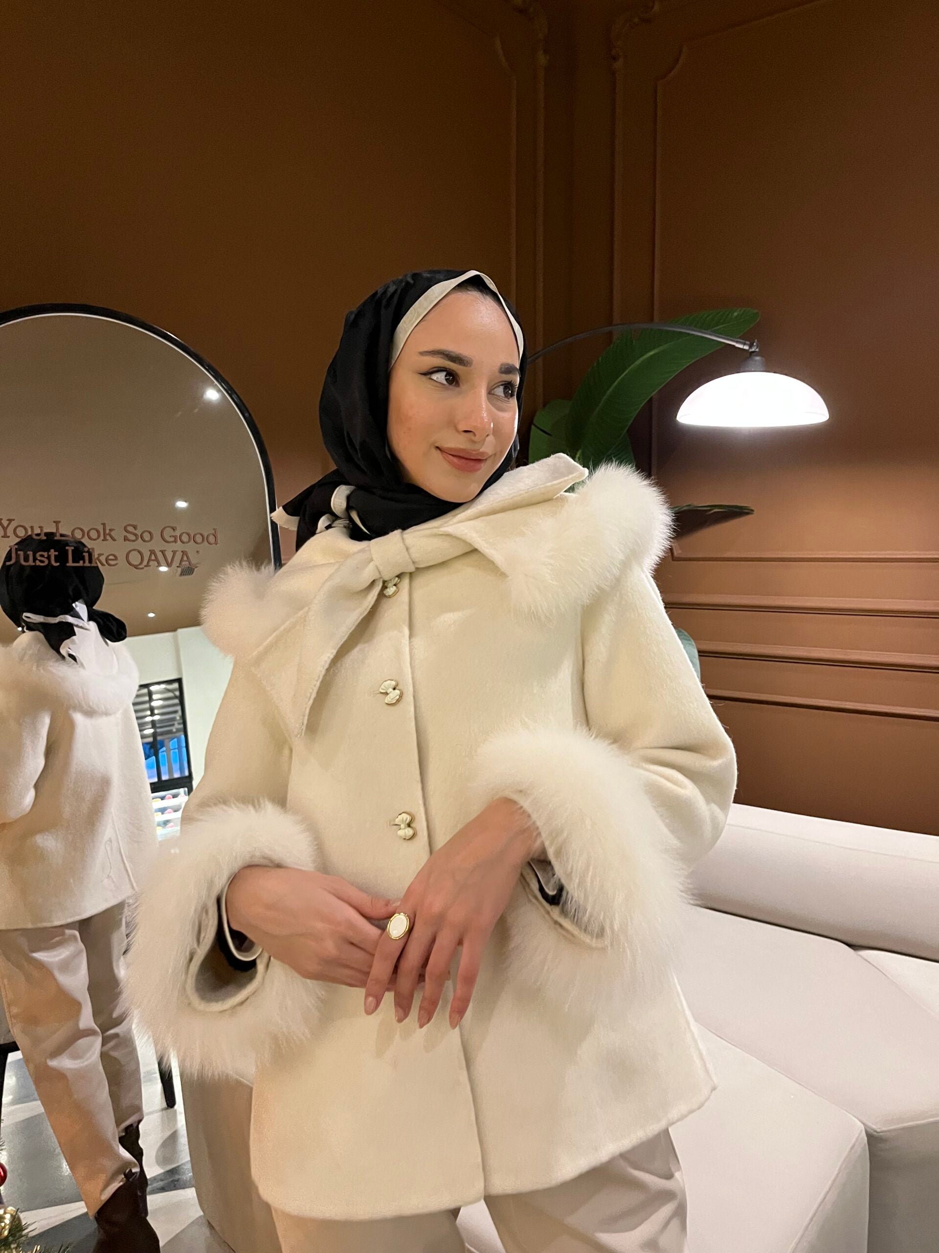 İthal Kuzu Kürk Ceket - EsraGürsesBoutique